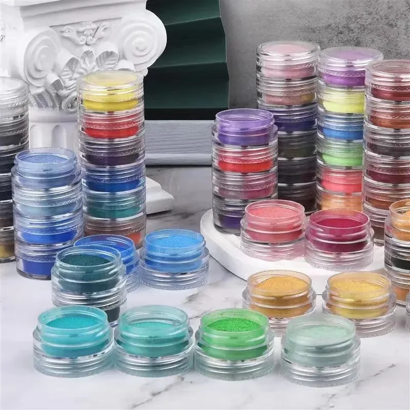 Resin Glitter Pack - 6 piezas de pigmento mineral de