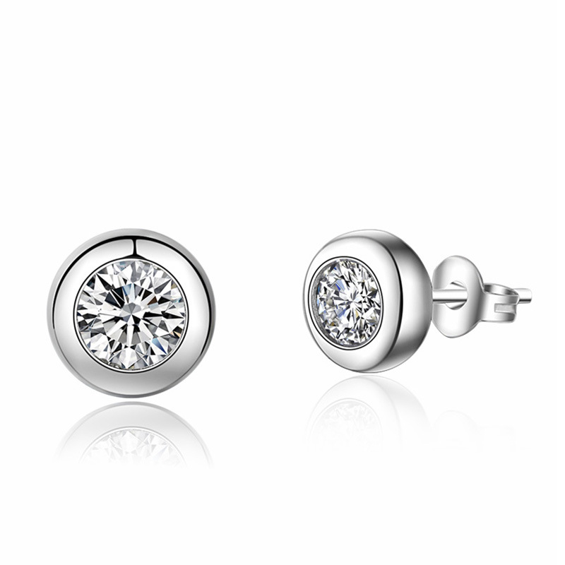 Pendientes de tuerca con moiss - Bezels Set Pendant reseña y precio
