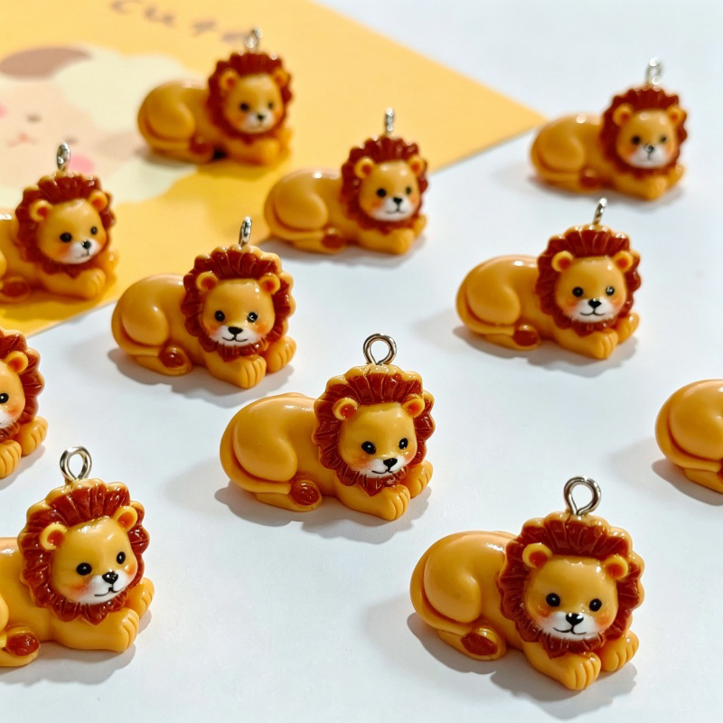6 piezas de colgantes de león  - Resin Crafts Diy reseña y precio