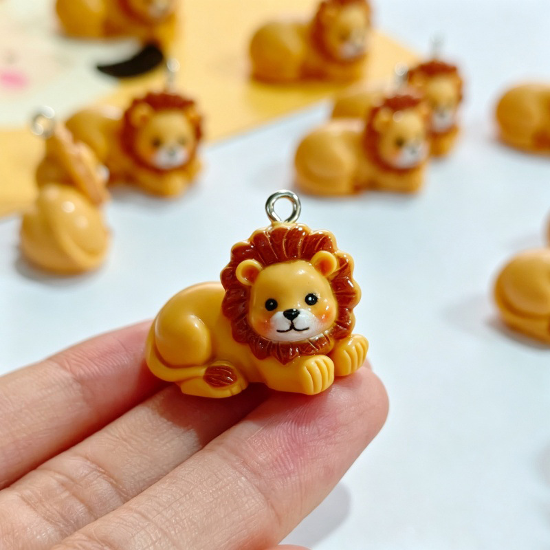 6 piezas de colgantes de león  - Resin Crafts Diy reseña y precio